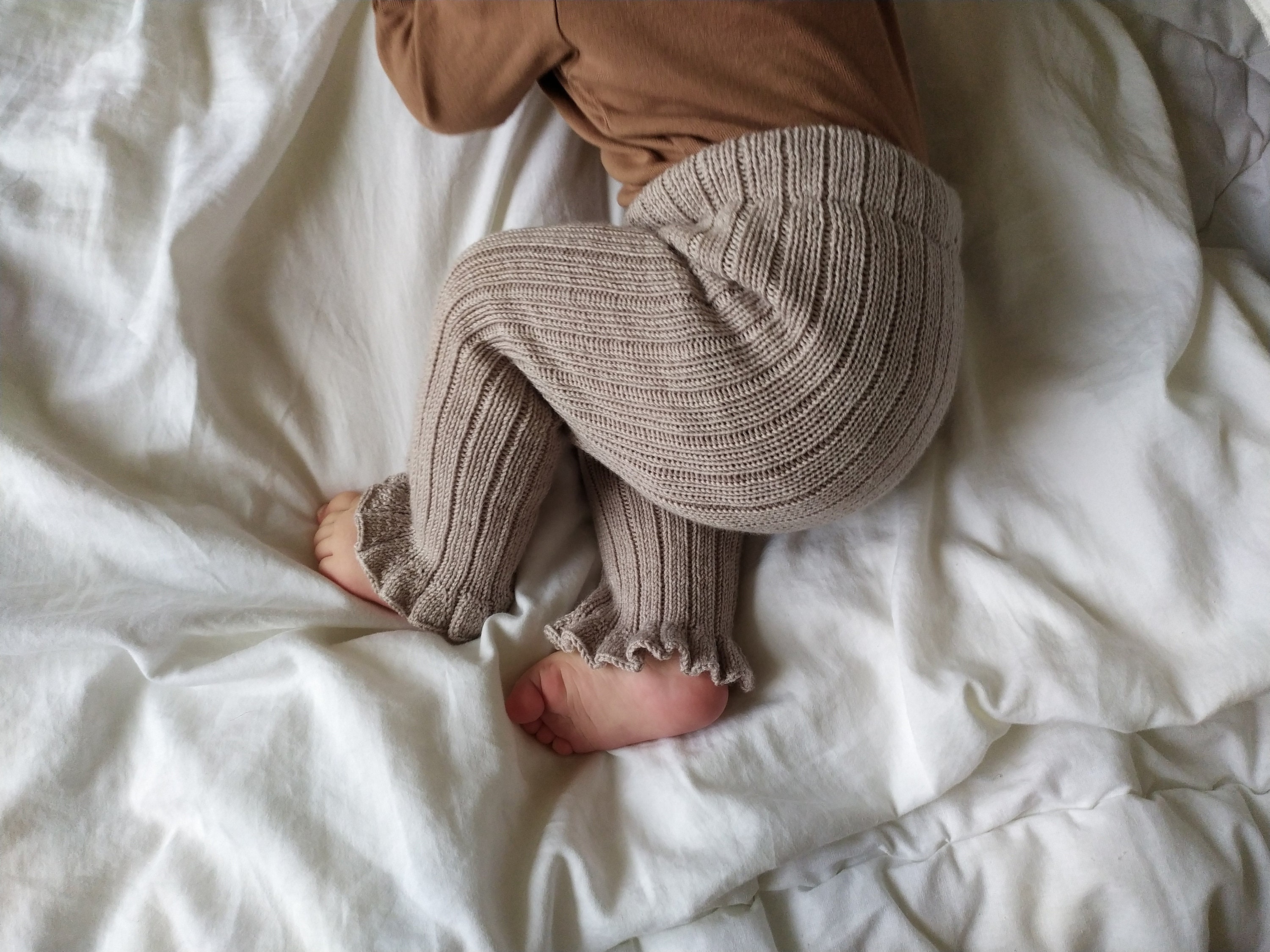 Knitting Pattern Ribbed Leggings Baby Ribbed Pants Pdf Etsy