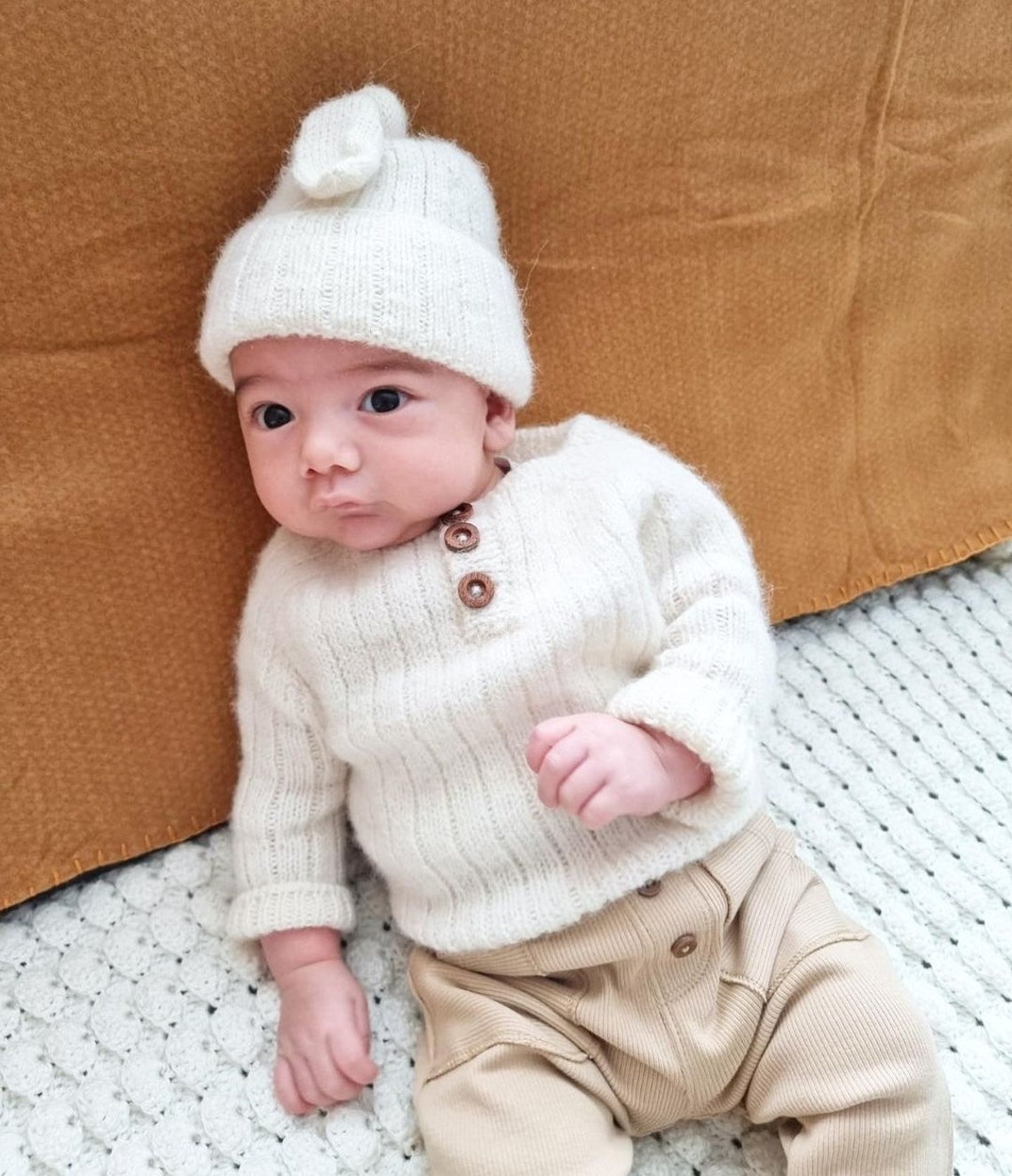 Knitting Pattern Baby Jumper Jumper for Baby Ribbed Jumper Etsy