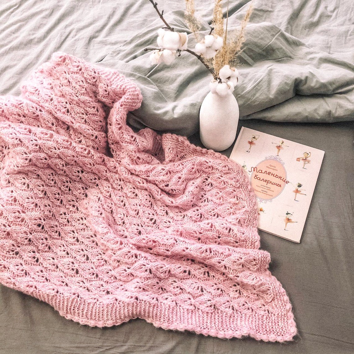 Knitting Pattern Baby Blanket Knitting Pattern for Baby Etsy