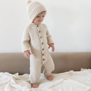 Knitting Patterns Set 2 in 1, Knitting Pattern Baby Romper, Baby Hat ...