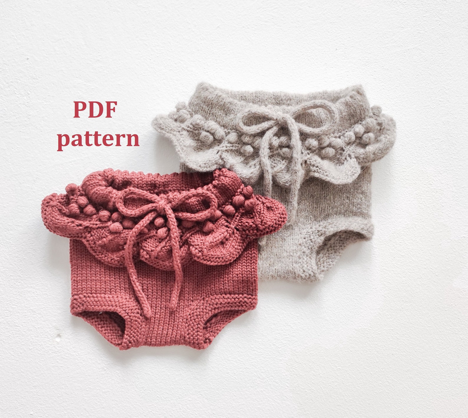 Knitting Pattern Baby Bloomers Knitted Bloomers Bloomers for Etsy