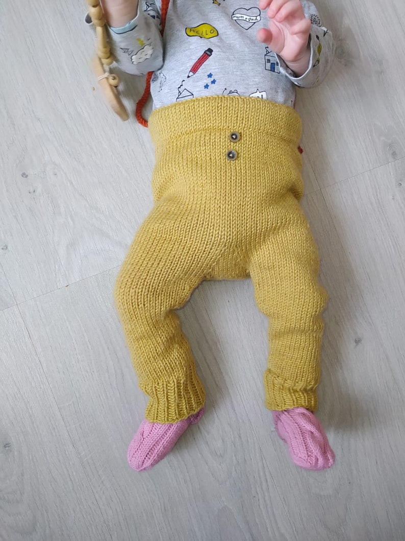 Breipatroon babylegging, babybroekje, gebreide legging, gebreide broek, pdf-patroon, patroon in het ENGELS afbeelding 7