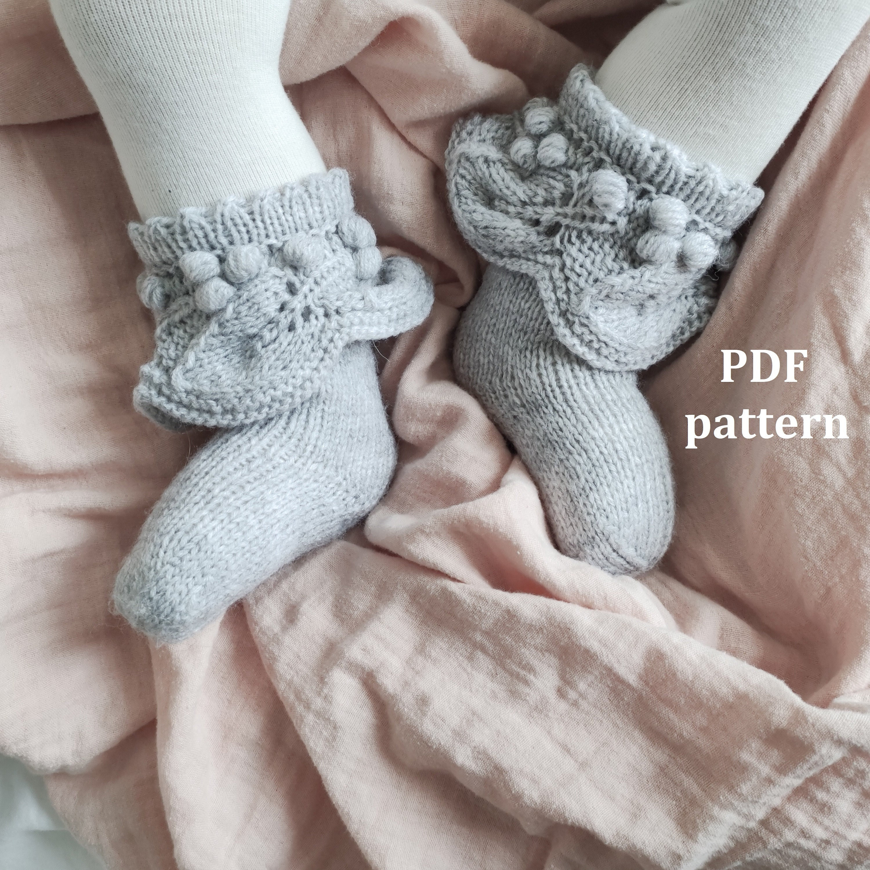 Trio de chaussettes bébé en tricot A01FH00