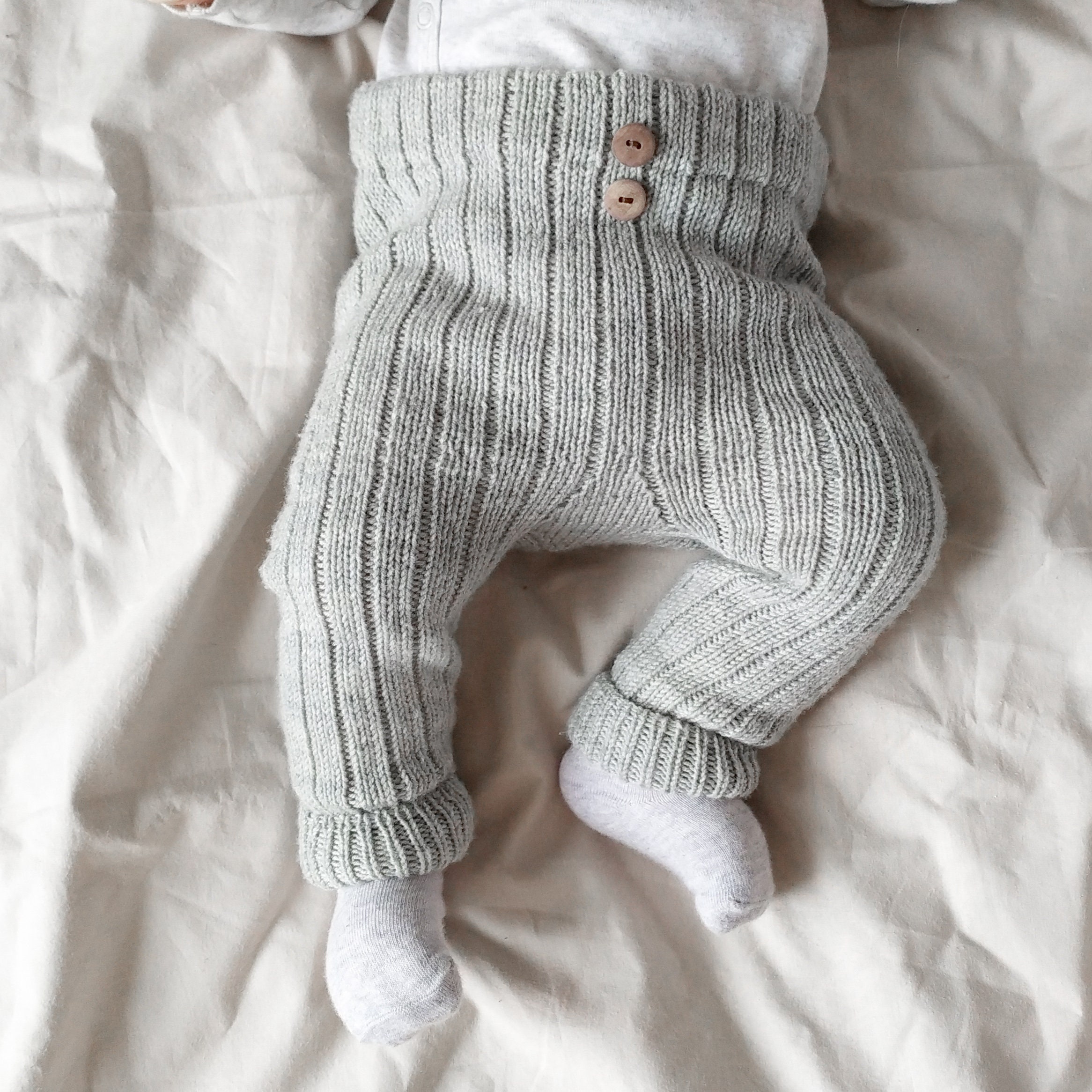 Knitting Pattern Baby Leggings Baby Pants Ribbed Leggings - Etsy