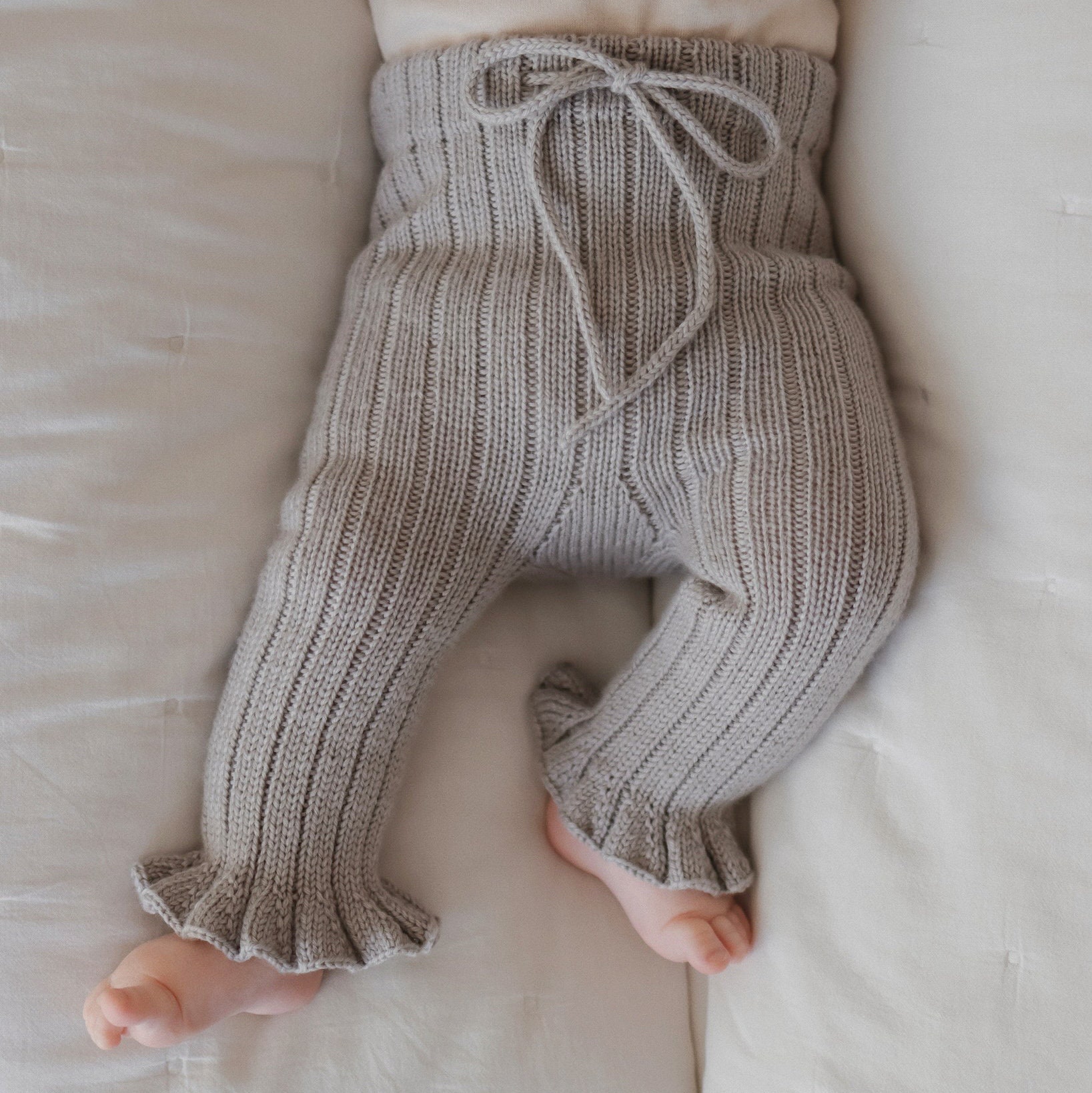 Knitting Pattern Ribbed Leggings Baby Ribbed Pants Pdf - Etsy