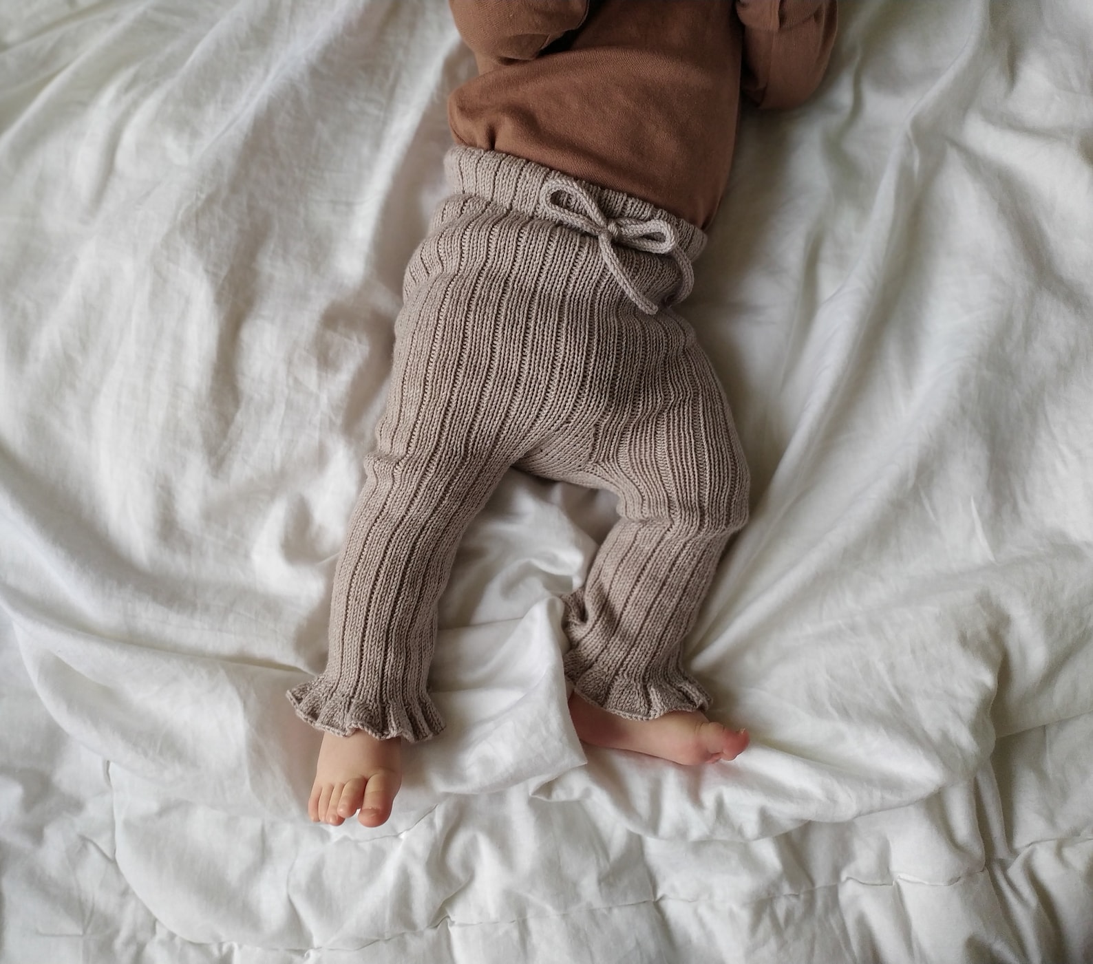 Knitting Pattern Ribbed Leggings Baby Ribbed Pants Pdf - Etsy