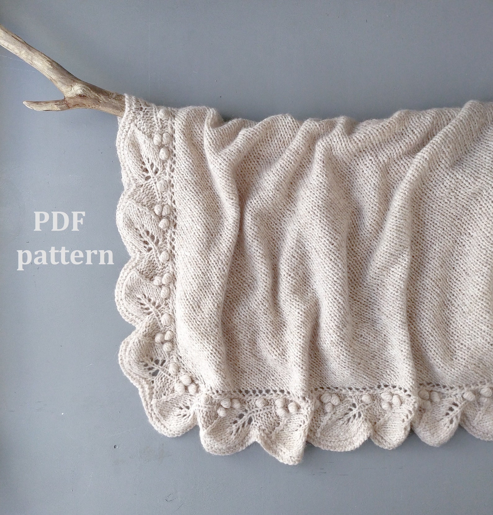 Knitting Pattern Baby Blanket Knitted Blanket Baby Blanket Etsy