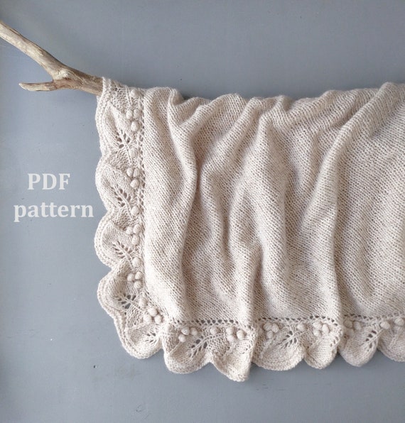Knitting Pattern Baby Blanket, Knitted Blanket, Pattern in ENGLISH, Baby Blanket, PDF Pattern, Baby Knitting Pattern