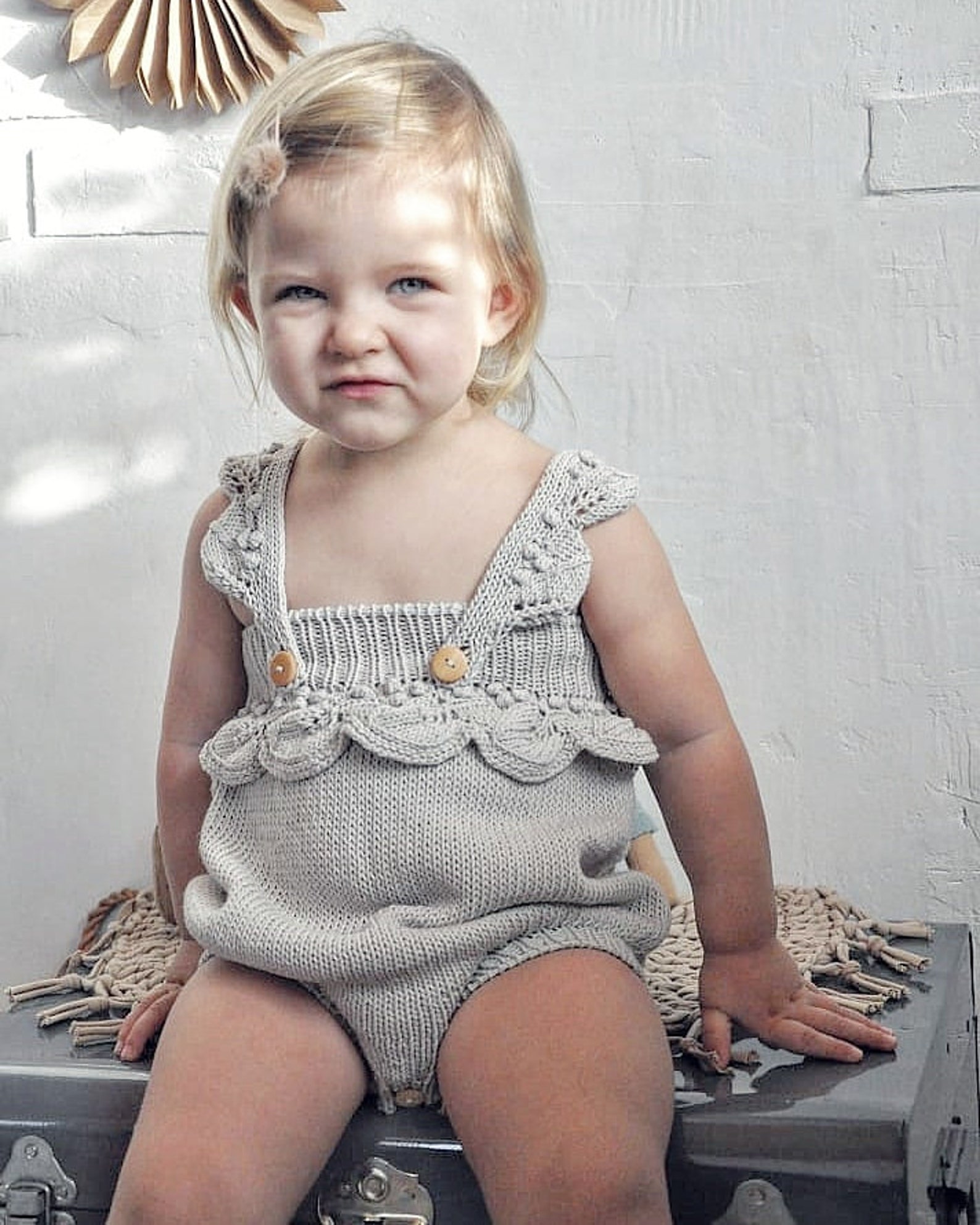 Baby Romper Knitting Pattern, Knitted Body, Knit Bodysuit, Baby Girls ...
