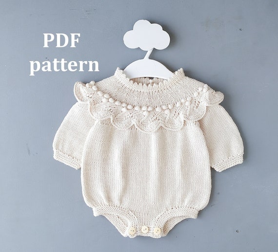 Knitted baby cheap romper