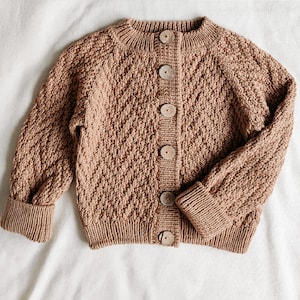 Knitting pattern baby cardigan, knitting pattern for baby, herringbone cardigan, PDF knitting pattern in English image 4