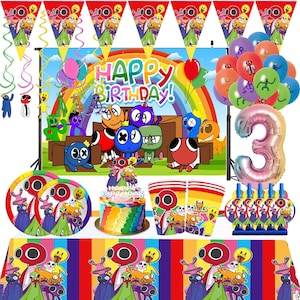 Roblox Rainbow Friends Blue Orange Green Purple Edible Cupcake Topper – A  Birthday Place