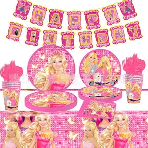 Barbie plates and napkins -  France