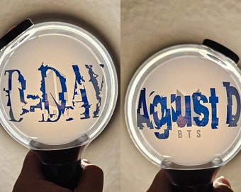 BTS "D-Day" and "AgustD" Vinyl Decal Stickers for Lightstick Army Bomb