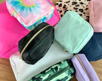Nylon Bag for Chenille Letter Patches | DIY Dupe | Cosmetic Bag | Make Up Bag | Nylon Bag | Brides Bag | Travel Toiletry bag | Bachelorette