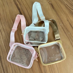 Clear Stadium Bag | Clear Stadium Approved Purse | Clear Concert Bag | Clear Cross Body Bag | Clear Shoulder Bag | Clear Fanny Game Day Bag