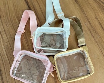 Clear Stadium Bag | Clear Stadium Approved Purse | Clear Concert Bag | Clear Cross Body Bag | Clear Shoulder Bag | Clear Fanny Game Day Bag