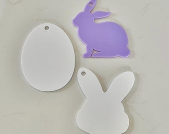 Acrylic Blank | Blank for Cricut Vinyl | Silhouette Vinyl Blank | Custom Acrylic Blanks | Bag Charm | Keychain | Badge Reels | Phone Grips