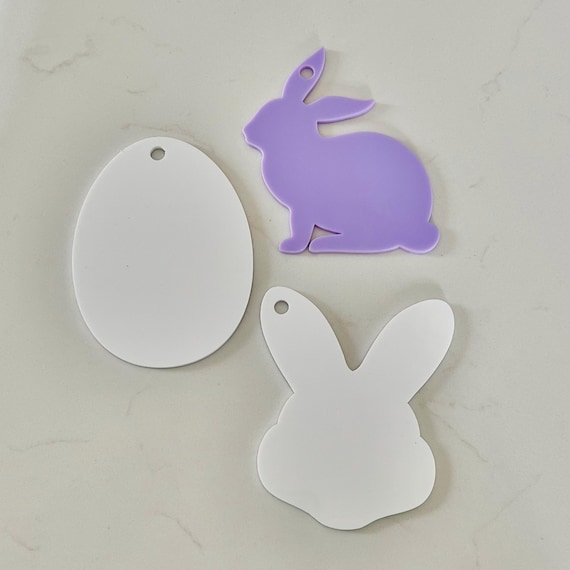Acrylic Blank | Blank for Cricut Vinyl | Silhouette Vinyl Blank | Custom Acrylic Blanks | Bag Charm | Keychain | Badge Reels | Phone Grips