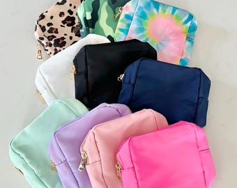 Nylon Bag for Chenille Letter Patches | DIY Dupe | Cosmetic Bag | Make Up Bag | Nylon Bag | Brides Bag | Travel Toiletry bag | Bachelorette