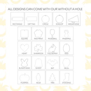 Acrylic Blank | Blank for Cricut Vinyl | Silhouette Vinyl Blank | Custom Acrylic Blanks | Bag Charm | Keychain | Badge Reels | Phone Grips bild 8