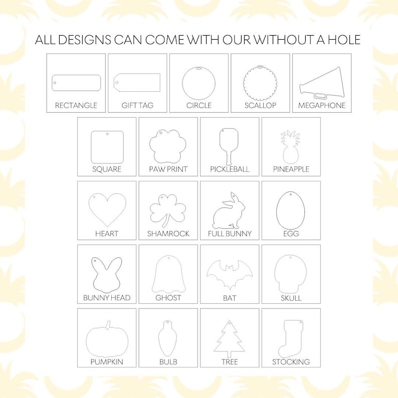 Acrylic Blank | Blank for Cricut Vinyl | Silhouette Vinyl Blank | Custom Acrylic Blanks | Bag Charm | Keychain | Badge Reels | Phone Grips bild 8