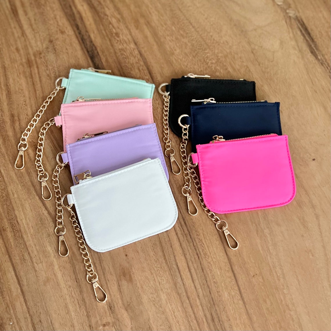 Keychain Wallet for Chenille Letter Patche DIY Dupe Coin Etsy