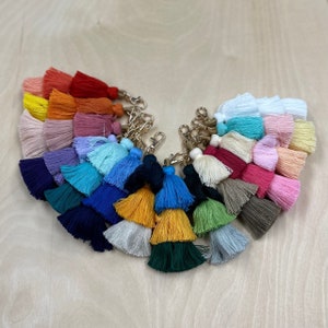 4 NEW COLORS: Three-layered Tassel | Ombre Tassel with Clasp | Key Chain Tassel  Bag Zipper Tassel | Tri-Layered Tassel | Bulk Tassels