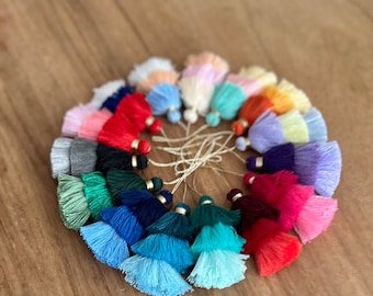 Three-layered Tassel | Ombre Tassel with Gold Loop | Craft Tassel | Tri-Layered Tassel | Wedding Décor | Wholesale Tassels | Bulk Tassels