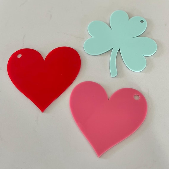 Acrylic Blank | Blank for Cricut Vinyl | Silhouette Vinyl Blank | Custom Acrylic Blanks | Bag Charm | Keychain | Badge Reels | Phone Grips