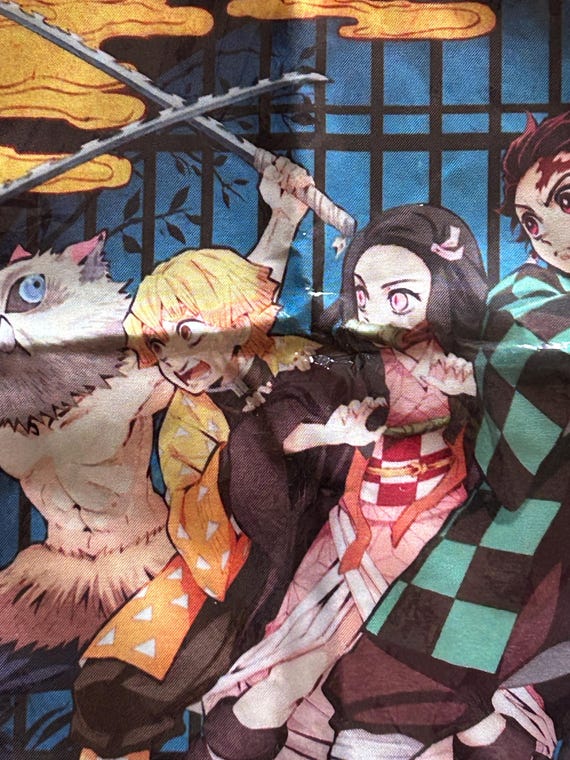 Demon Slayer Drawstring Backpack & Zipper Pouch: … - image 10