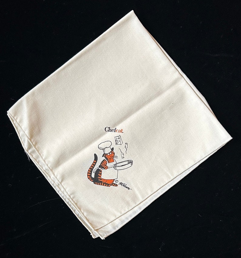 Vintage B Kliban Cat Cloth Napkins 4 Designs 18.5x17.5,cat Napkins