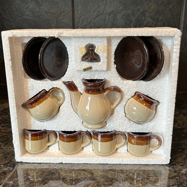 Stoneware Tea Set - Etsy