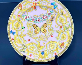 Rosenthal Versace Charger Plate: Butterfly Garden, Le Jardin de Versace (12")