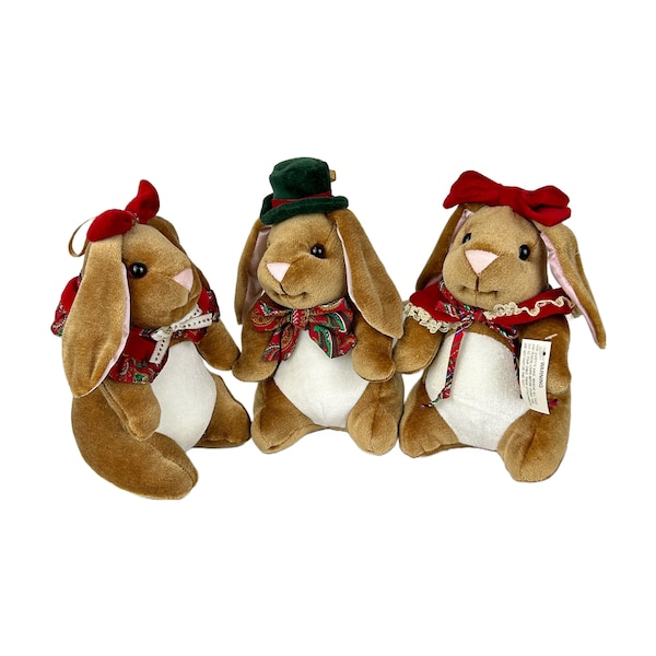 Vintage Velveteen Plush Rabbit 1980s Toys R Us,Stuffed Bunny,Rabbit Plushie,Bunny Nursery Decor,Plush Easter Bunny,Christmas Stuffed Toy