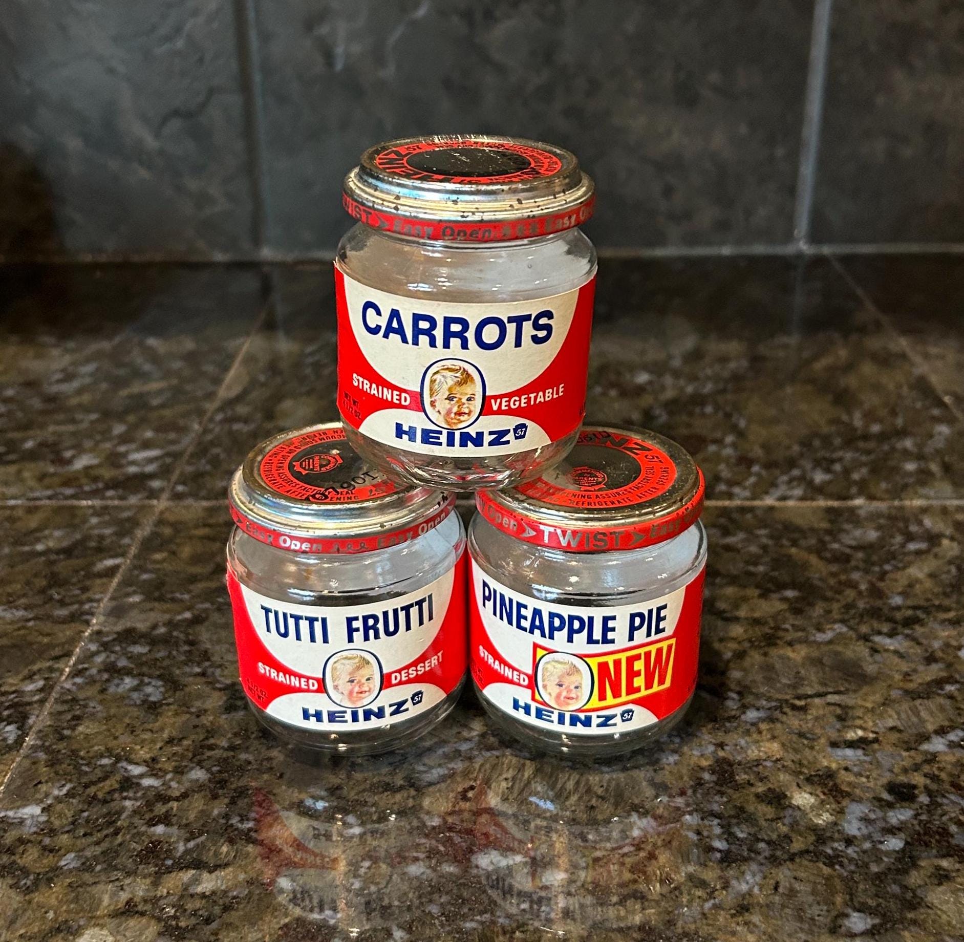 1960s Heinz Baby Food Jar: Vintage Advertising Glass Craft Jar - Etsy