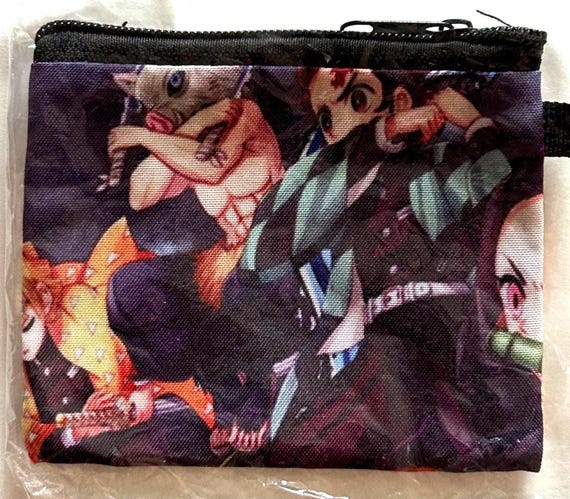 Demon Slayer Drawstring Backpack & Zipper Pouch: … - image 3