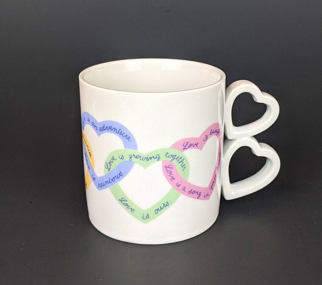 Avon 'love Sentiments' Mug: Vintage Heart Mug - Valentine's Gift - Etsy