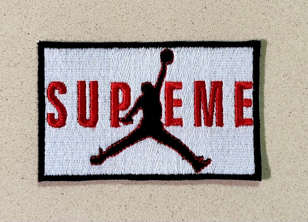Patch for Ironing Supreme Jordan Box Logo Fun Patches Sup Etsy