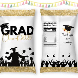 Graduation Chip Bag, Class of 2025 chip bags, Graduation Digital File