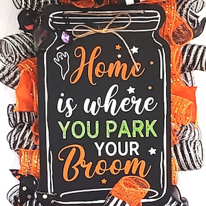 Halloween Swag Wreath, Halloween Wreath, Traditional Halloween Swag, Halloween Wreath for Front Door, Halloween Decor, mesh Halloween swag