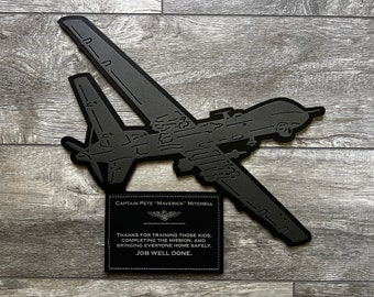 MQ-9 Reaper Custom Award / Plaque/ Wall Art for Going Away or Retirement