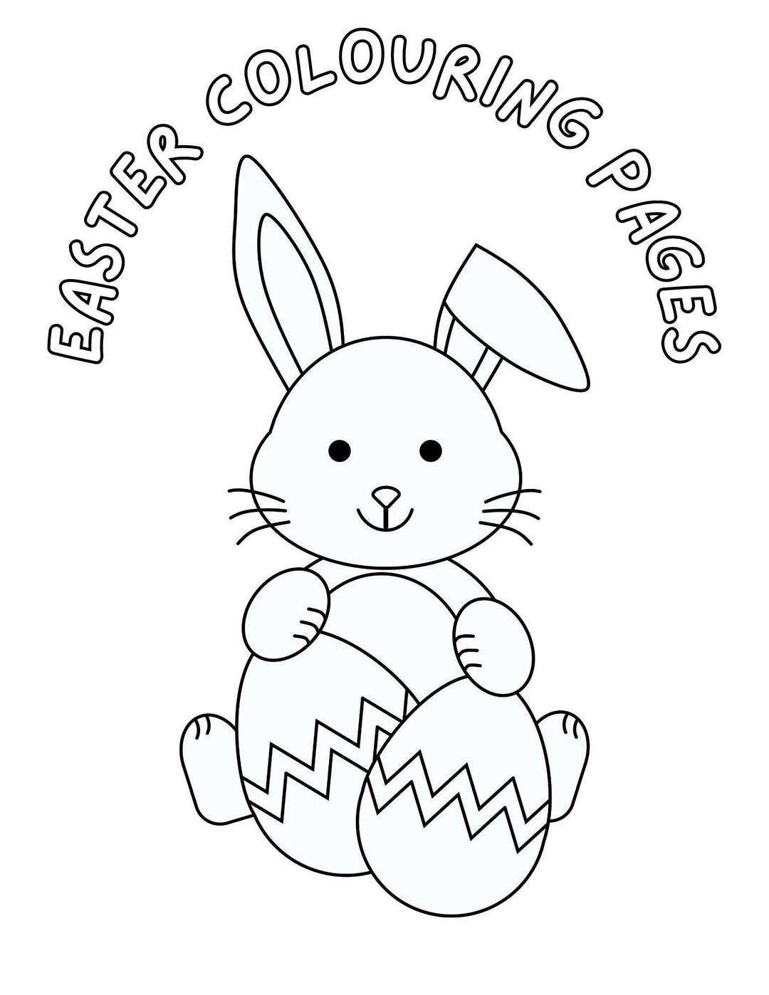 Easter Colouring Pages - Etsy