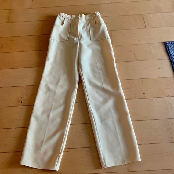 Vintage 1970s Butter Yellow Pants - image 1