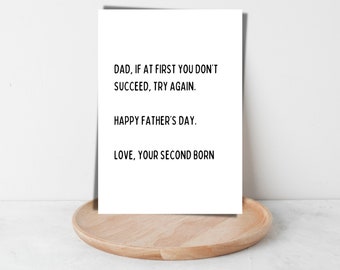 Biglietto Divertente Festa Del Papà - 'I.O.U.' Con Scheletro - Umoristico, 145mm X 145mm, Qualità Premium, Fatto Nel Regno Unito