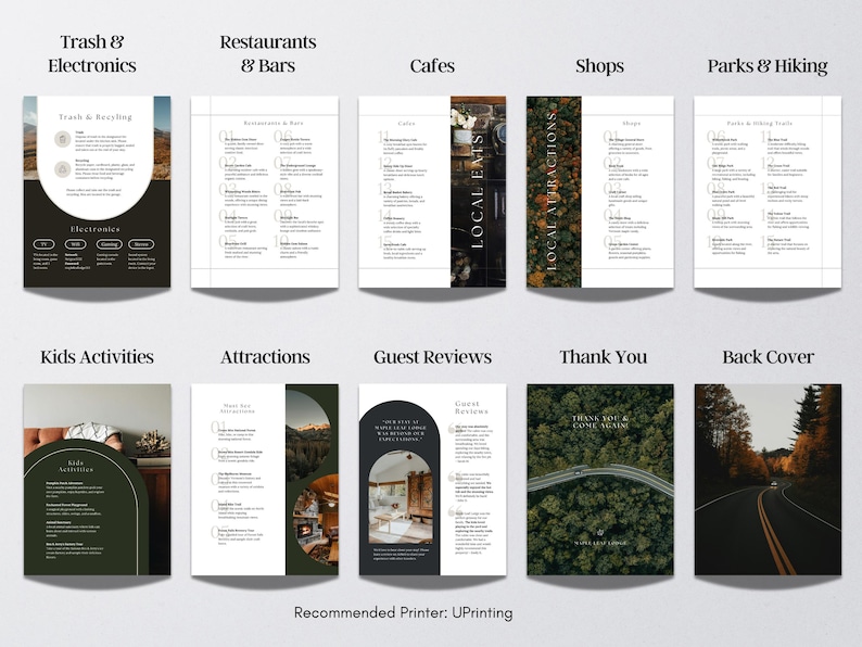 Custom Airbnb Book Template Rental Book House Guide