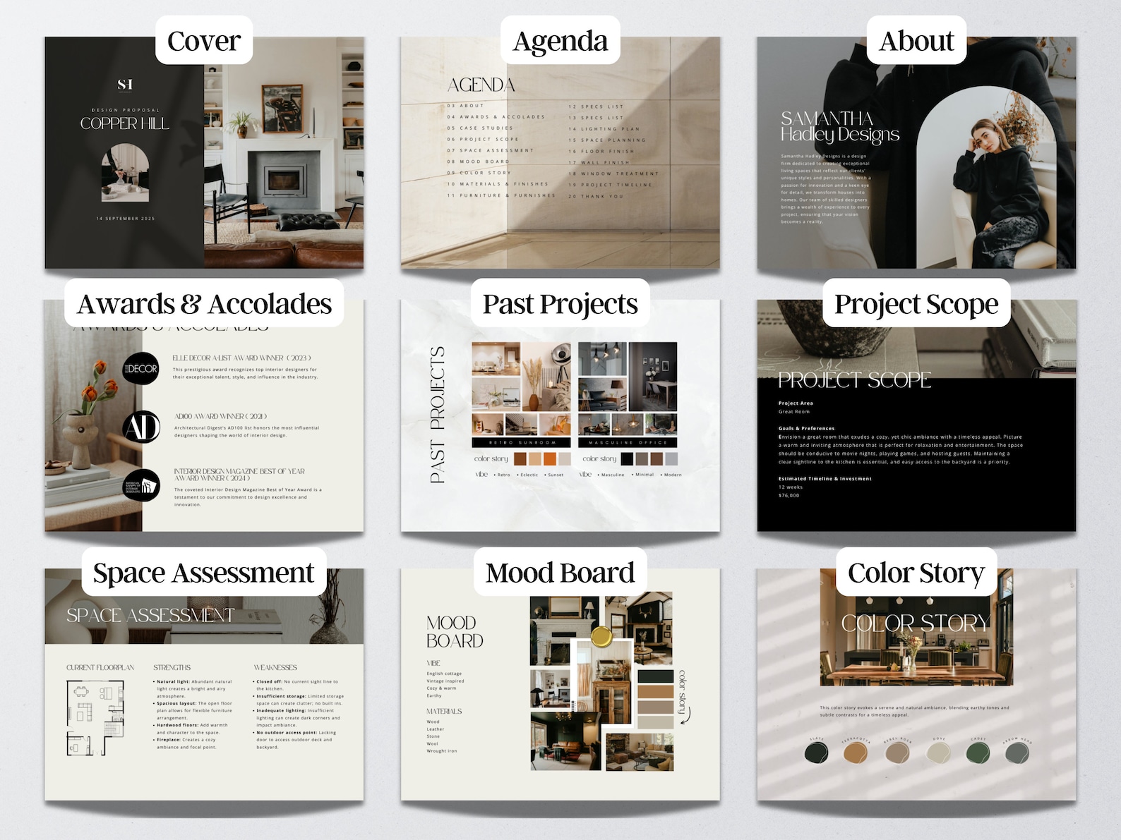 Interior Design FF&E Schedule Design Project Plan Template Business ...