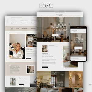 Interior Design Website Template Showit Luxury Interior Designer Portfolio Home Staging Web Design Interior Design Services Marketing image 2