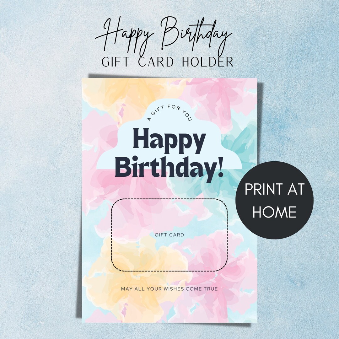 Amazon Gift Card Holder Target Gift Card Holder Spa Gift Card Etsy