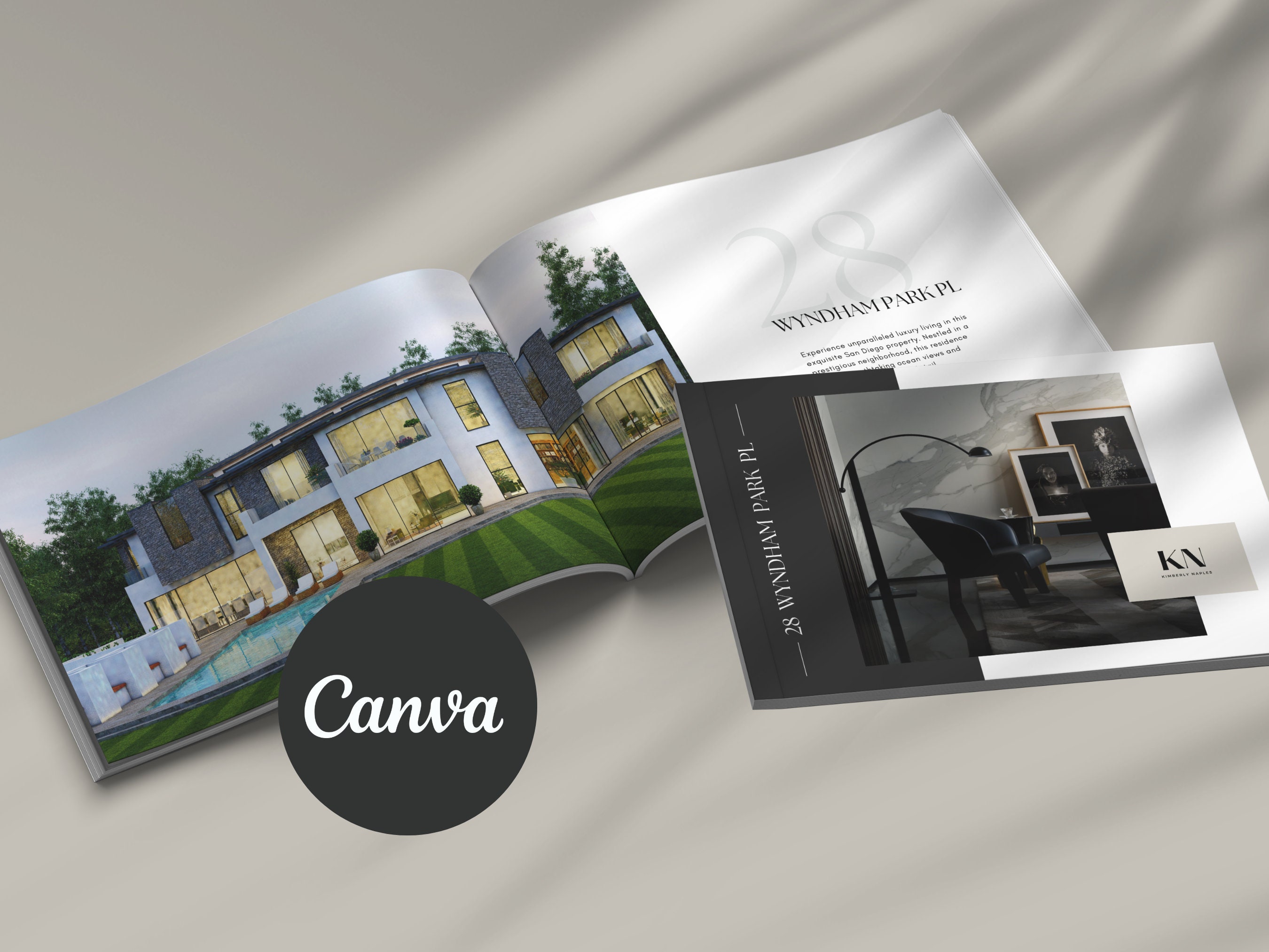 Luxury Property Brochure Real Estate Template Canva Brochure Real ...